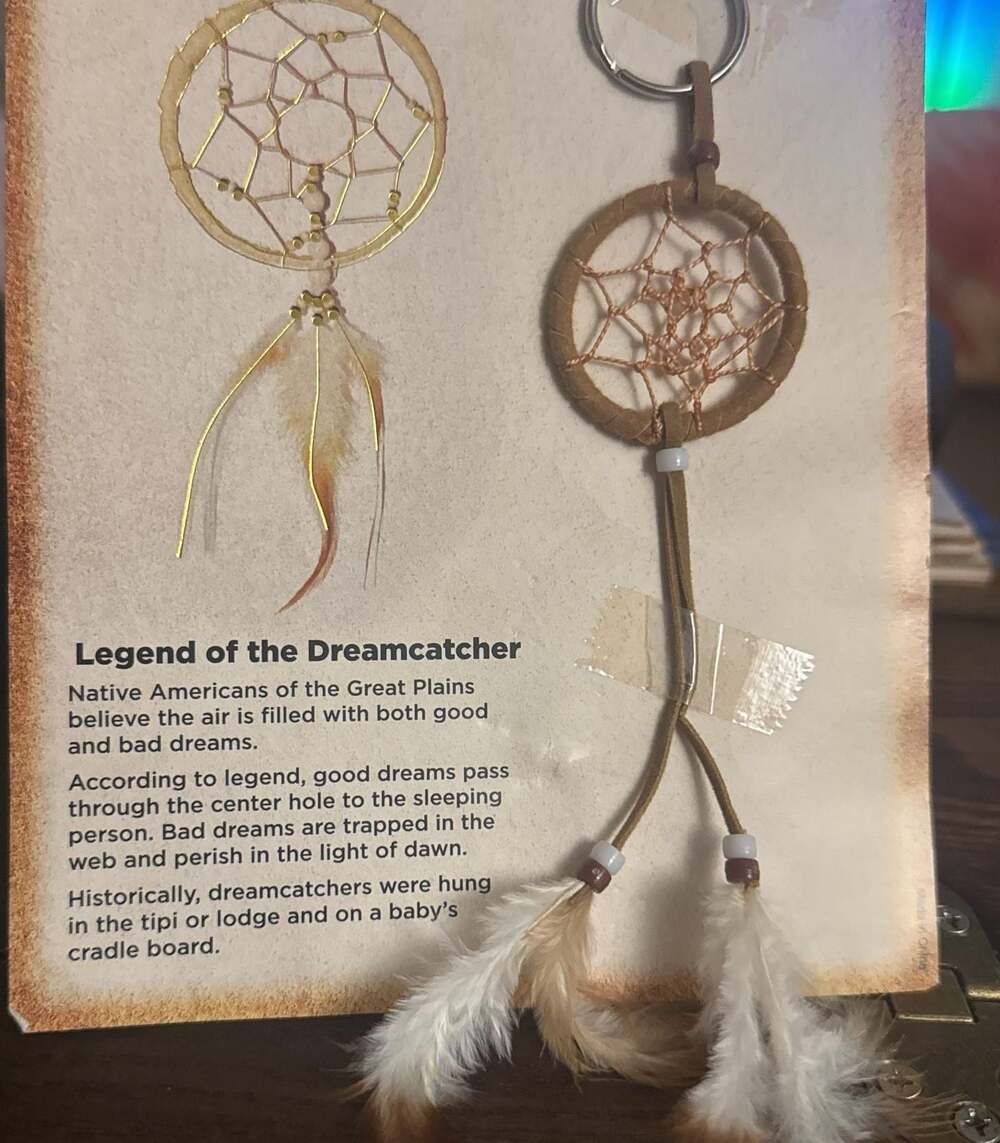 Native American Key Chain Legend of the Dream Catcher Lakota - ,